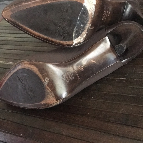 🚨B2G1 DONALD J PLINER Brown Ankle Bootie Heels - Picture 8 of 12